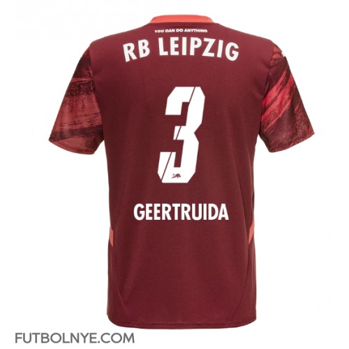 Camiseta RB Leipzig Lutsharel Geertruida #3 Visitante Equipación 2024-25 manga corta